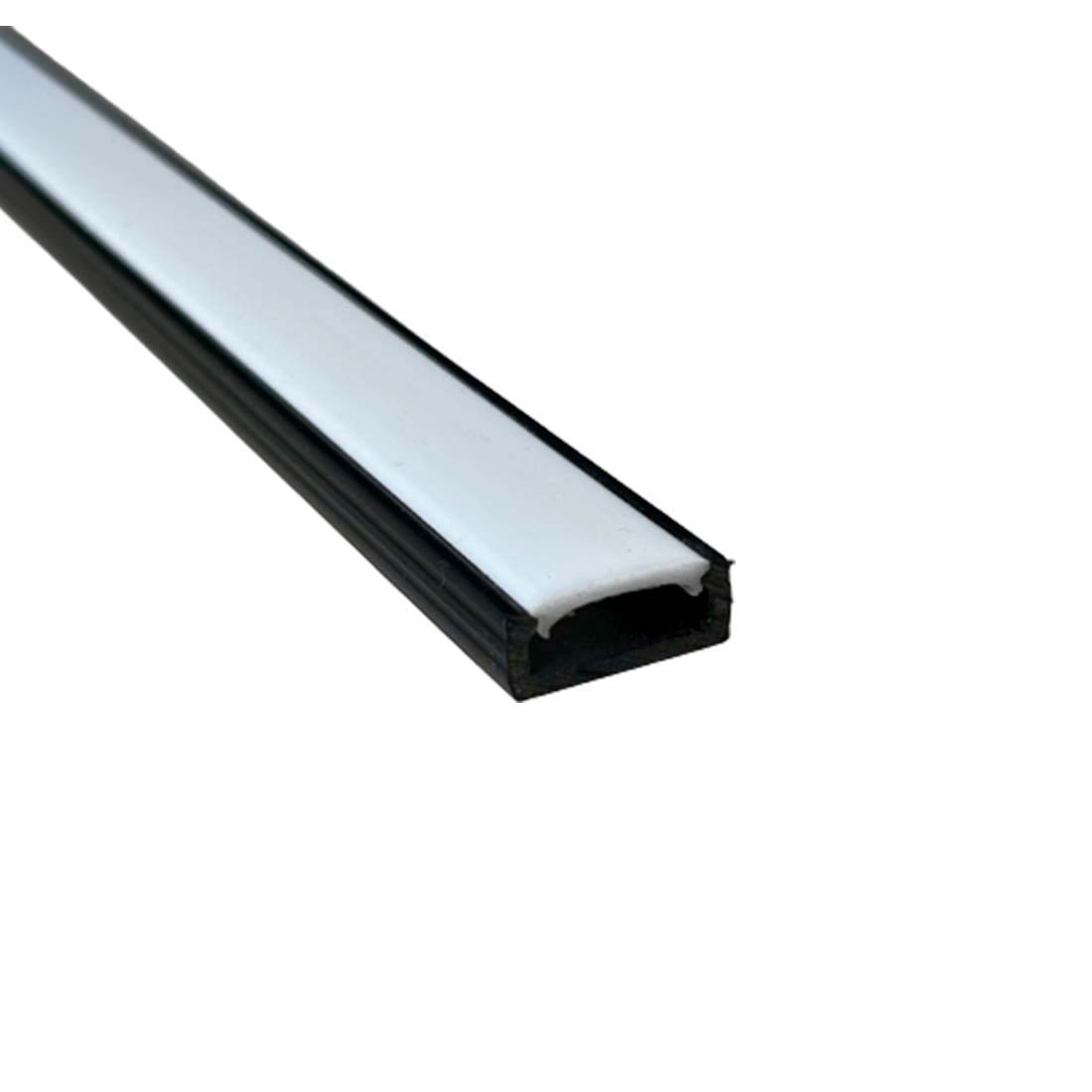 KOSOOM LED Aluminiumprofil 40m Set – 20x 2m Profile Für LED-Streifen Bis 12,4mm Breite | Mit Montagezubehör, U-förmig, Mattierte Abdeckung